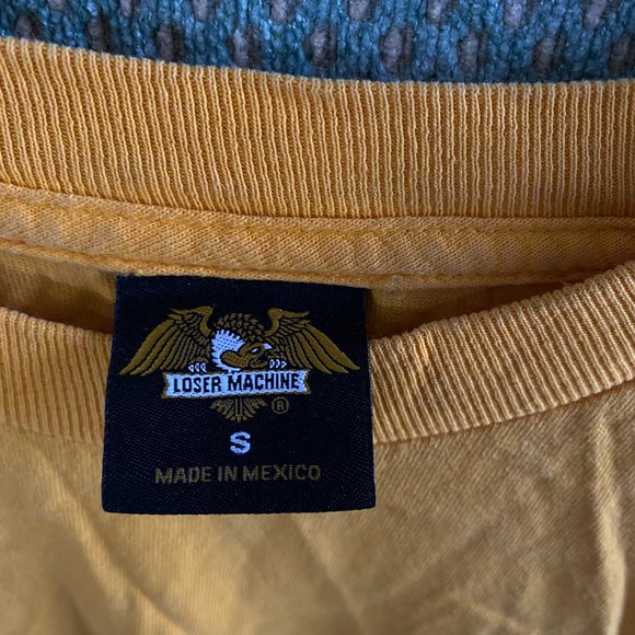 LOSER MACHINE GRAPHIC CROPPED BAND TEE - Picture 2 of 2